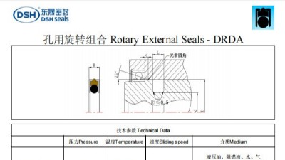 新版孔用旋轉組合DRDA規(guī)格尺寸表