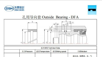 新版孔用導向套DFA規(guī)格尺寸表